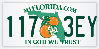 FL license plate 1173EY