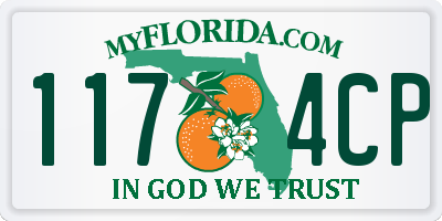 FL license plate 1174CP