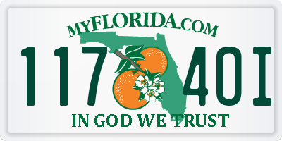 FL license plate 1174OI