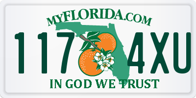 FL license plate 1174XU