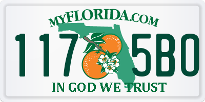 FL license plate 1175BO