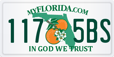 FL license plate 1175BS