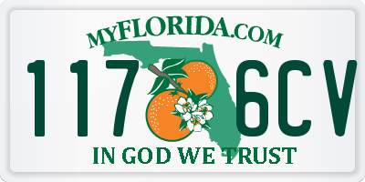 FL license plate 1176CV