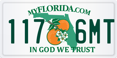 FL license plate 1176MT