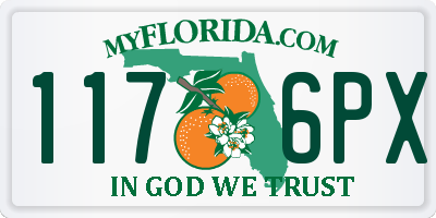 FL license plate 1176PX