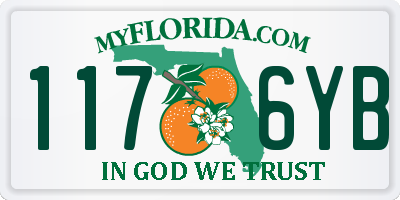 FL license plate 1176YB