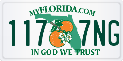 FL license plate 1177NG