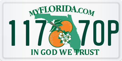 FL license plate 1177OP