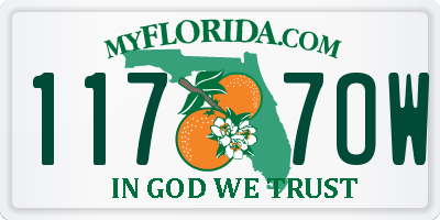 FL license plate 1177OW