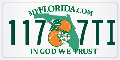 FL license plate 1177TI