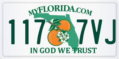 FL license plate 1177VJ