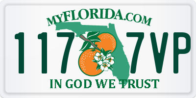 FL license plate 1177VP