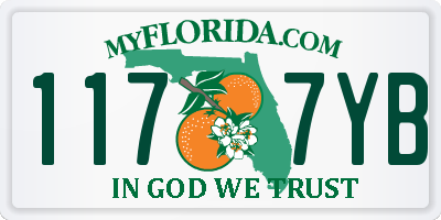 FL license plate 1177YB
