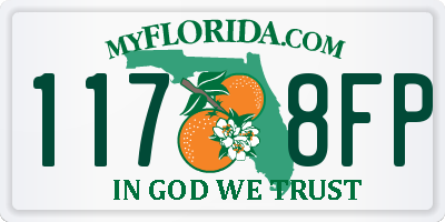 FL license plate 1178FP