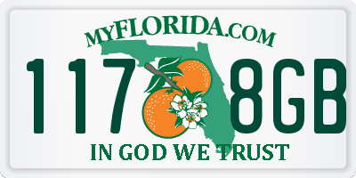 FL license plate 1178GB