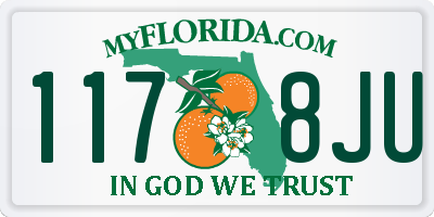 FL license plate 1178JU