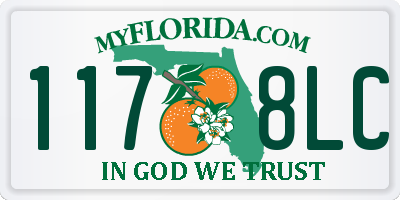 FL license plate 1178LC