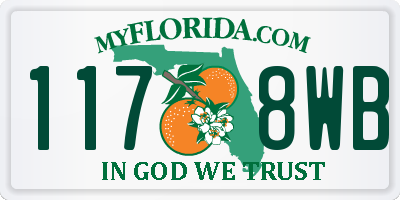 FL license plate 1178WB
