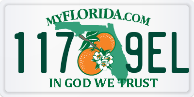 FL license plate 1179EL