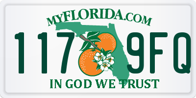 FL license plate 1179FQ