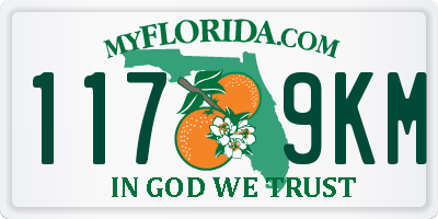 FL license plate 1179KM