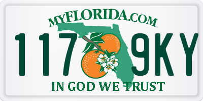FL license plate 1179KY