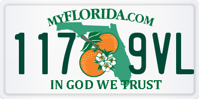 FL license plate 1179VL