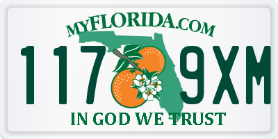 FL license plate 1179XM