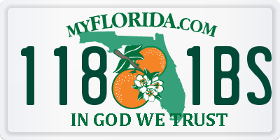 FL license plate 1181BS