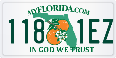 FL license plate 1181EZ