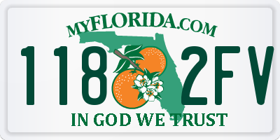 FL license plate 1182FV