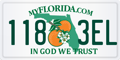 FL license plate 1183EL