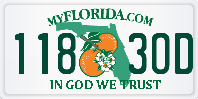 FL license plate 1183OD