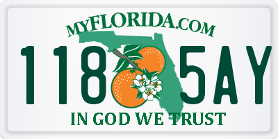 FL license plate 1185AY