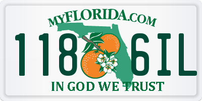 FL license plate 1186IL