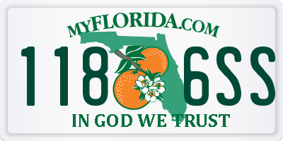 FL license plate 1186SS