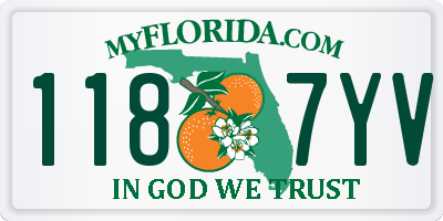 FL license plate 1187YV