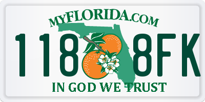 FL license plate 1188FK