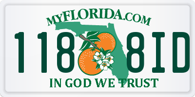 FL license plate 1188ID