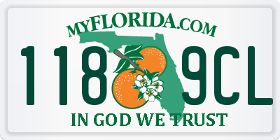 FL license plate 1189CL