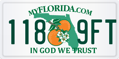 FL license plate 1189FT