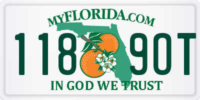FL license plate 1189OT