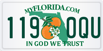 FL license plate 1190QU