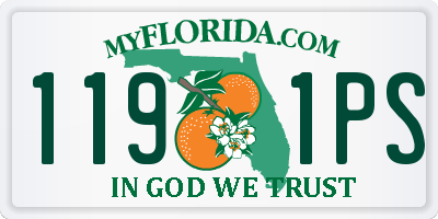 FL license plate 1191PS