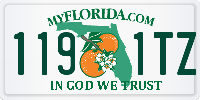 FL license plate 1191TZ