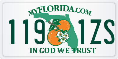 FL license plate 1191ZS
