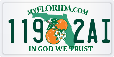 FL license plate 1192AI