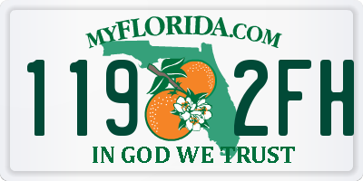 FL license plate 1192FH