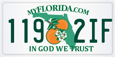 FL license plate 1192IF