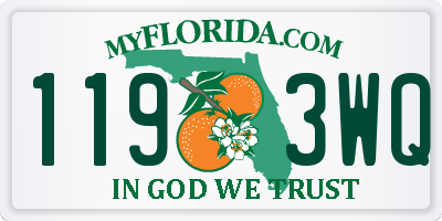 FL license plate 1193WQ